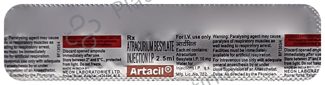 Artacil 10mg Injection 2.5ml X 1s