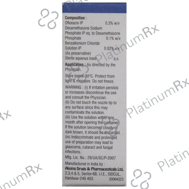 Zynoff DX Eye/Ear Drops 5ml