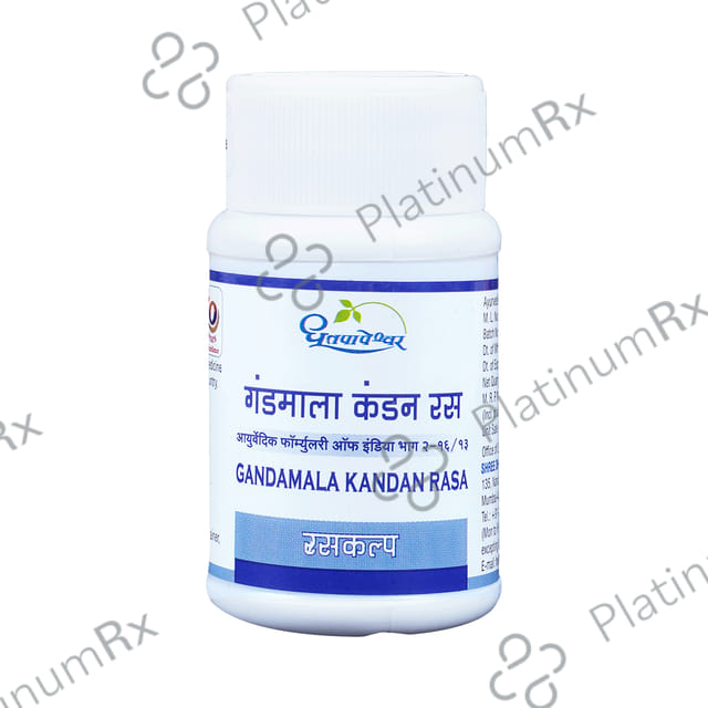 Dhootapapeshwar Gandamala Kandan Rasa Tablet 60 tablets