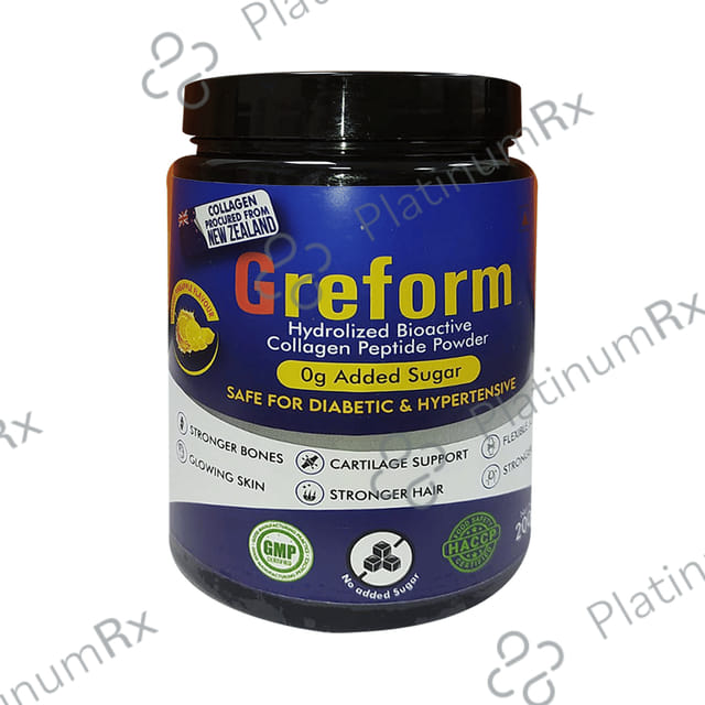 Greform Hydrolized Bioactive Collagen Peptide Powder Orange Pineapple No Sugar