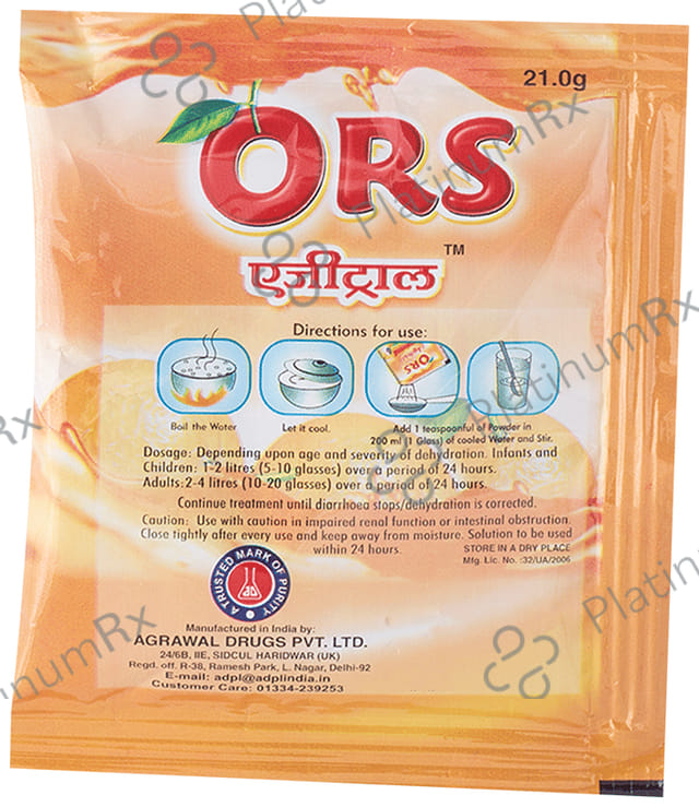 ADPL Agrital ORS Tangy Orange Sachet 21gm