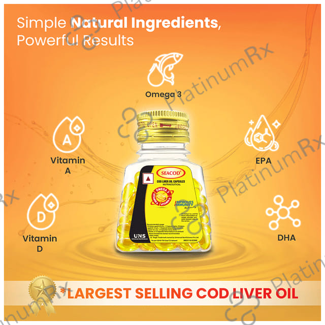 Seacod Cod Liver Oil 300mg Capsule 100s