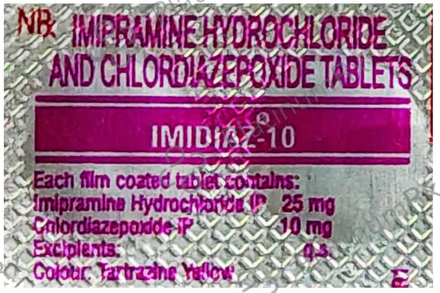 Imidiaz 10/25mg Tablet 10s