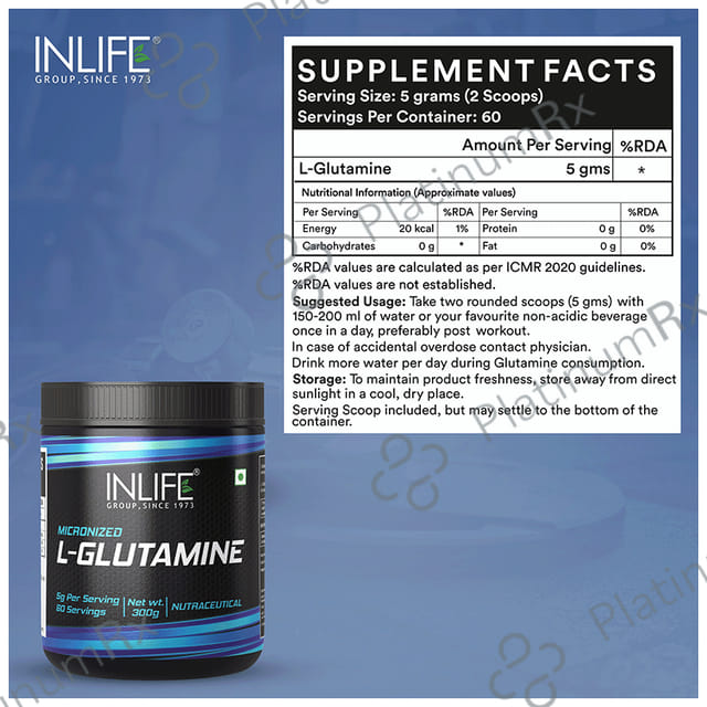 Inlife Micronized L-Glutamine Powder