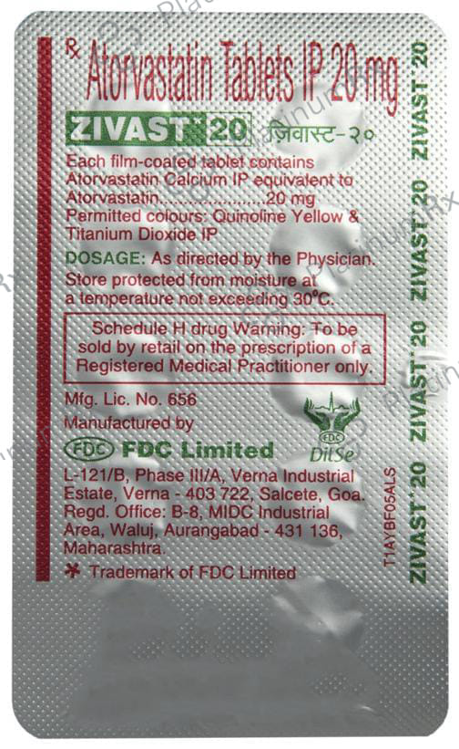 Zivast 20mg Tablet 10s