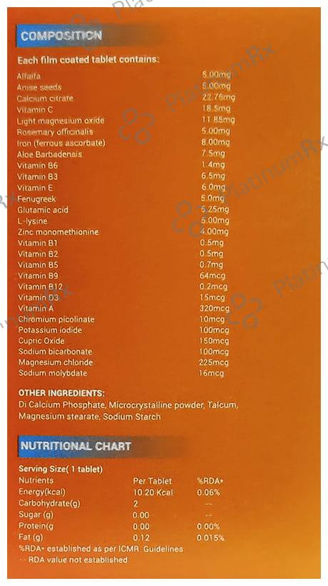 LDD Bioscience Vitamin D Cal Alfa+ - Multivitamin & Multimineral for Healthy Bones & Teeth - Tablet 30 Tablet