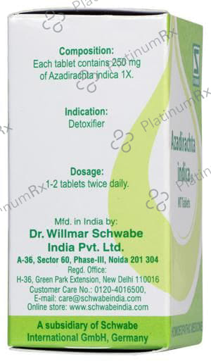 Dr Willmar Schwabe India Azadirachta Indica Tablet 1X