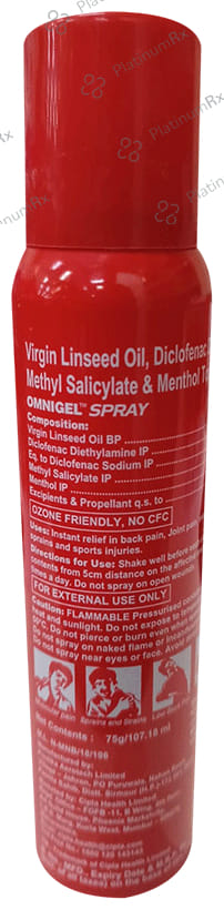 Omnigel 2% Spray 75gm