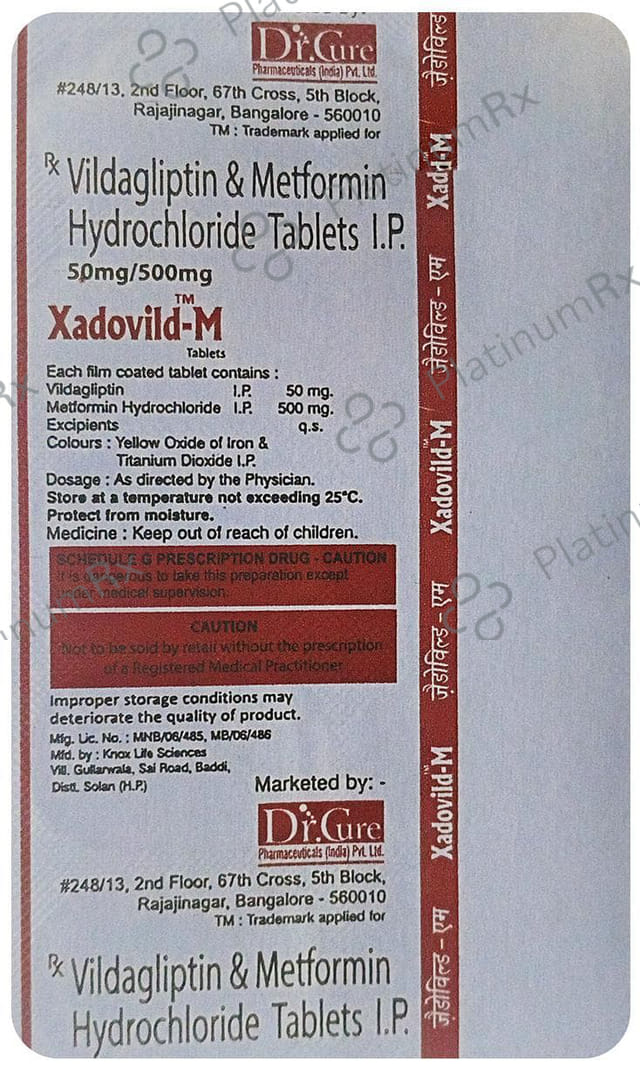 Xadovild M 500/50mg Tablet 10s