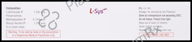 L Sys 1% Cream 50gm