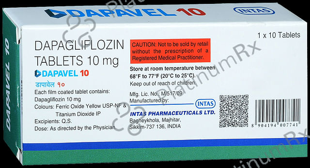 Dapavel 10mg Tablet 10s