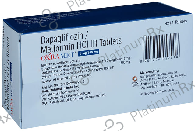 Oxramet 5/500mg Tablet IR 14s