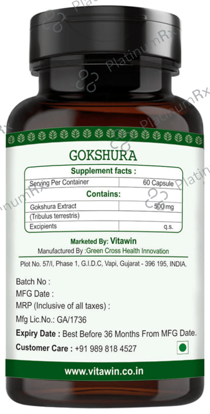 Vitawin Gokshura Vegetarian Capsule