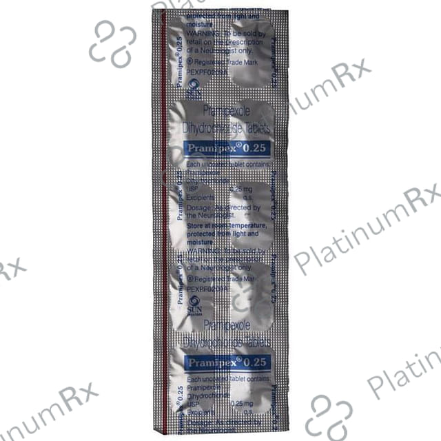 Pramipex 0.25mg Tablet 10s