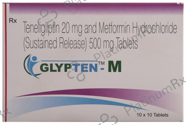 Glypten M 500/20mg Tablet SR 10s