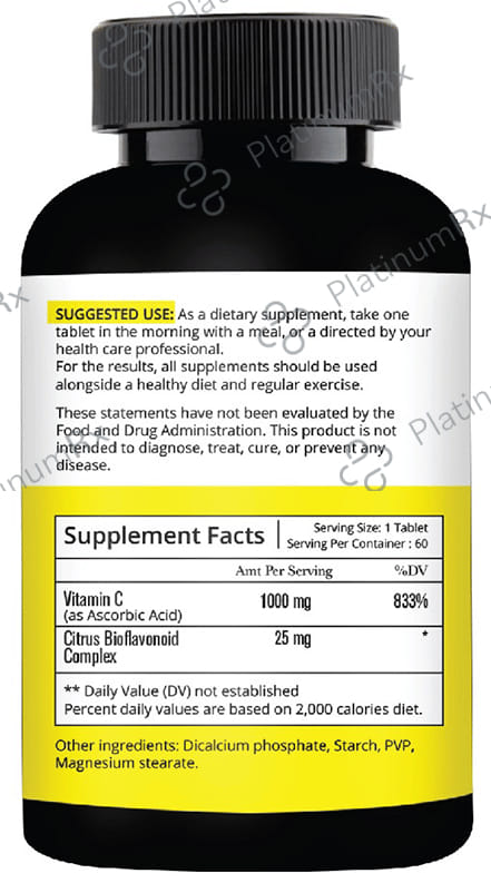 Nutracology Vitamin C 1000mg Bioflavonoids Tablet 60s