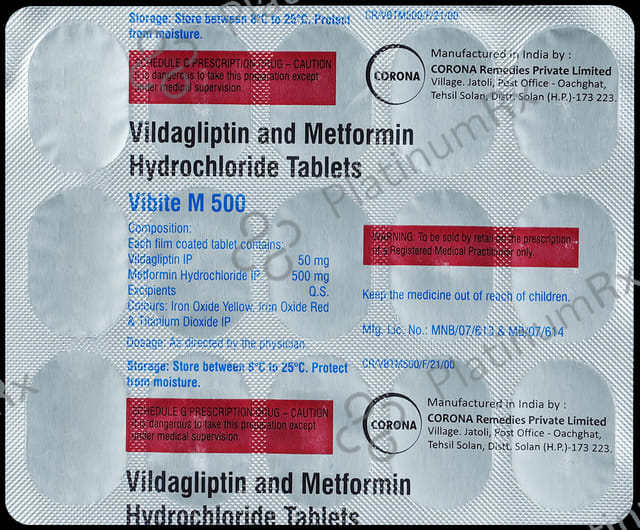 Vibite M 500/50mg Tablet 15s