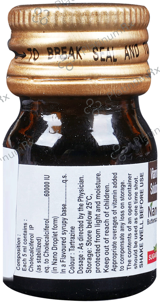 Nanoferol 60k Butterscotch Flavour Sugar Free Oral Solution 5ml