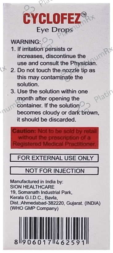 Cyclofez 1% Eye Drop 5ml