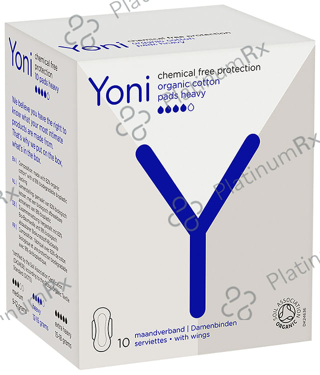 Yoni Organic Cotton Sanitary Pads Heavy