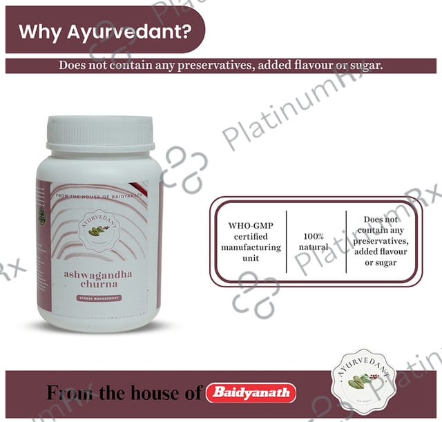 Baidyanath Ayurvedant Ashwagandha Churna 100gm
