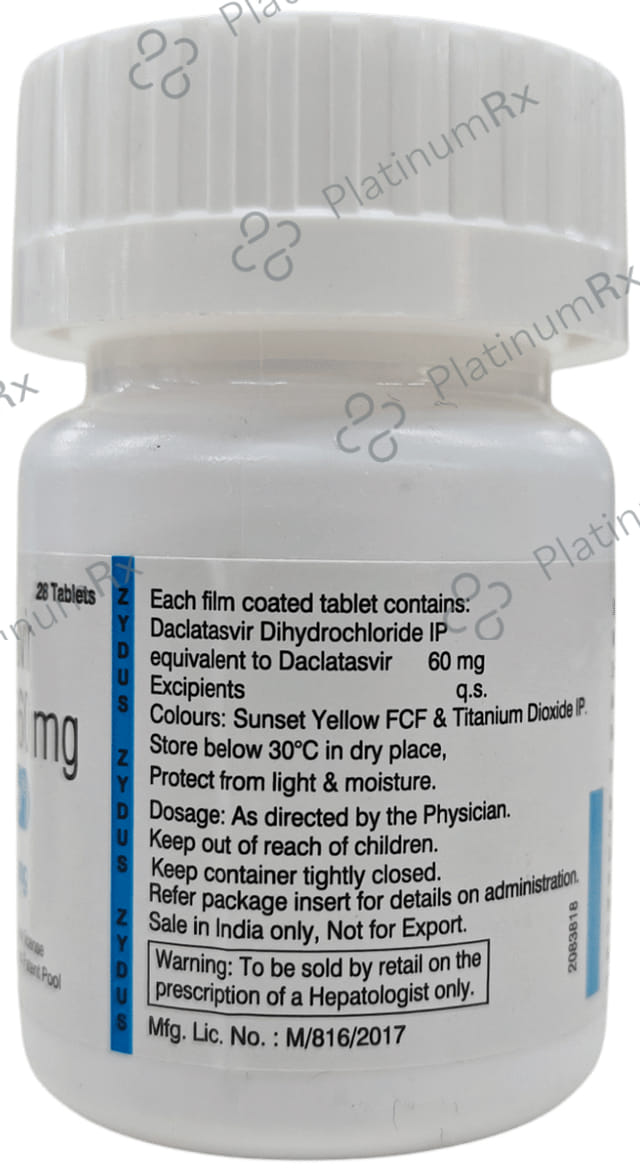 Dacihep 60mg Tablet 28s