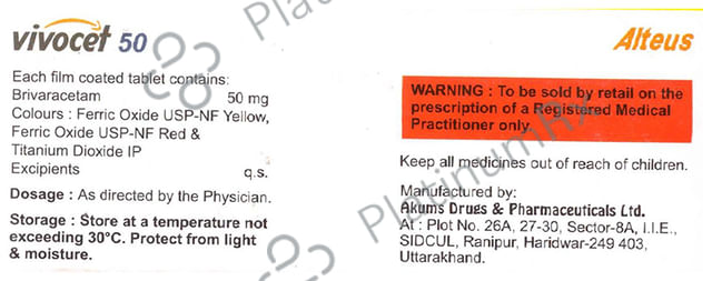 Vivocet 50 Tablet 14 Tablet