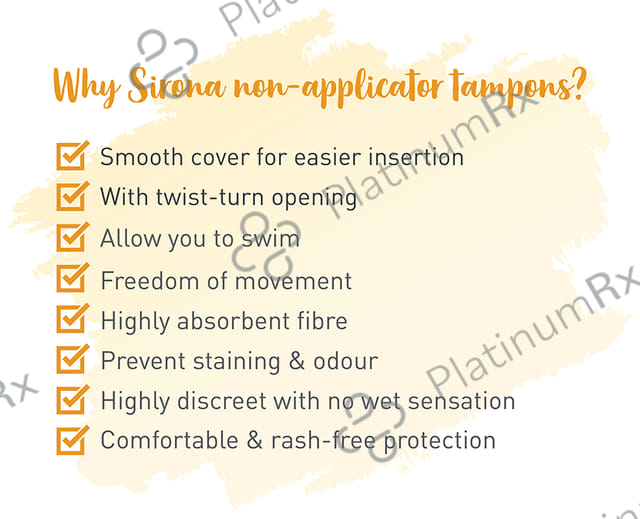 Sirona Now Periods Made Easy Premium Digital Tampons Super 20s
