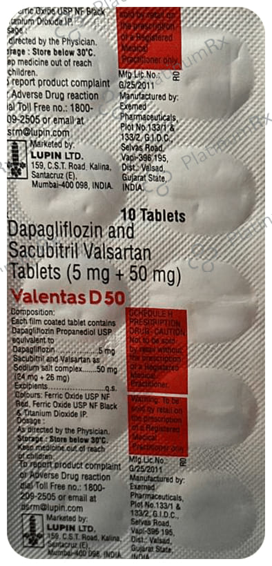 Valentas D 50mg Tablet 10s