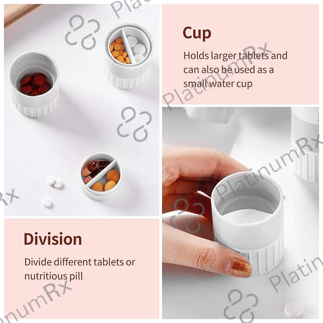Healthcave Tablet Cutter 4 in 1 (Double Storage)