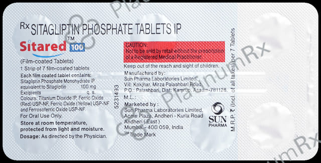 Sitared 100mg Tablet 7s
