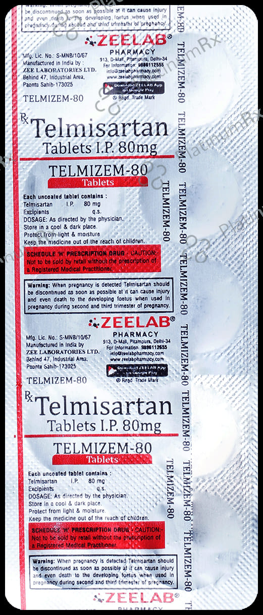 Telmizem 80 Tablet