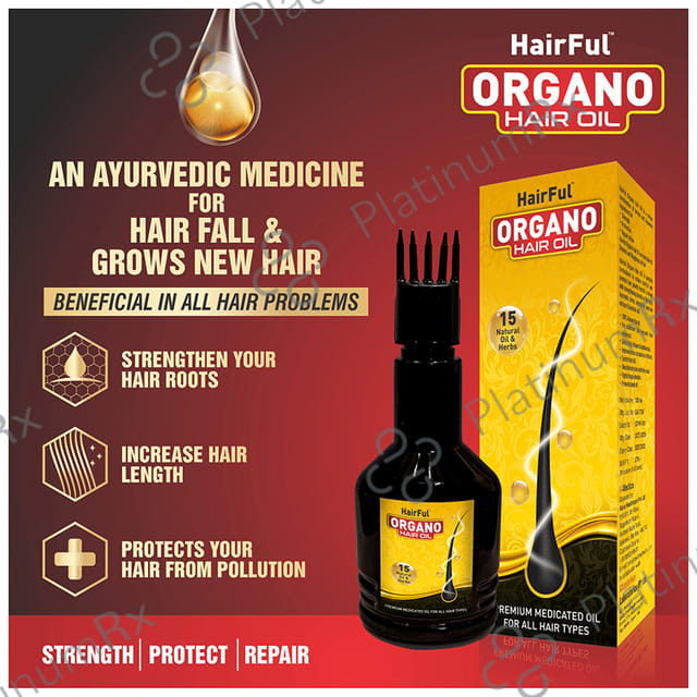 HairFul Organo Hair Oil for Hair Growth with 13 Ayurvedic Herbs