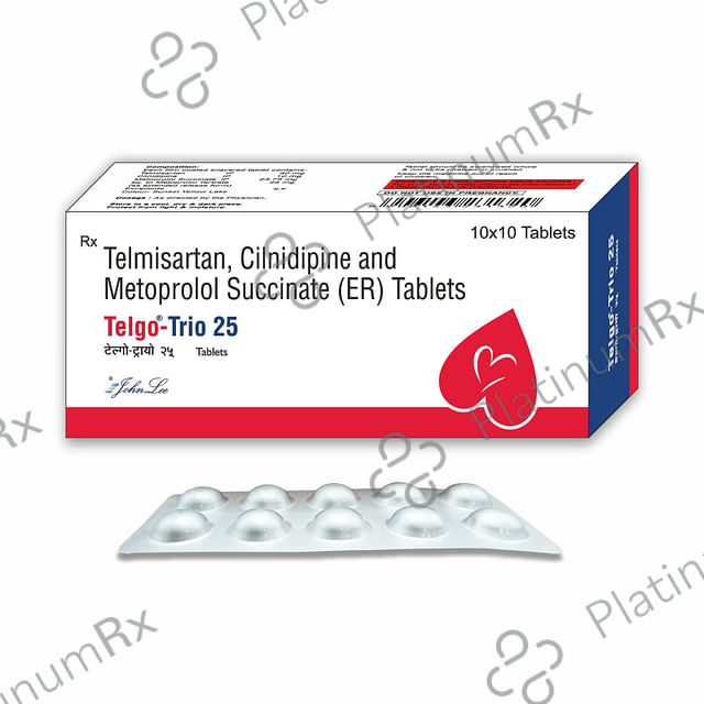 Telgo Trio 25 /10/40mg Tablet 10s