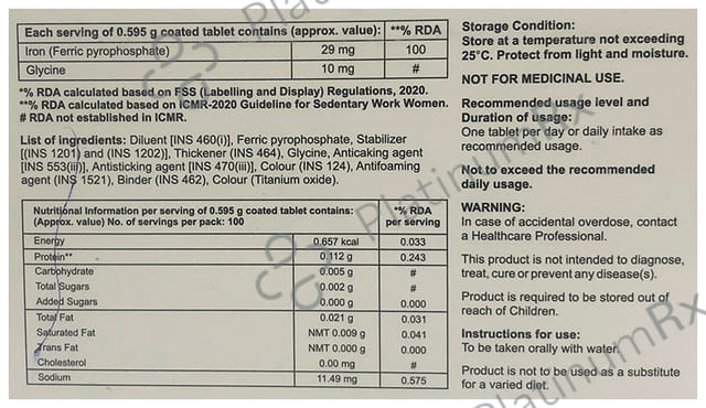 iForU 29mg Tablet 10s