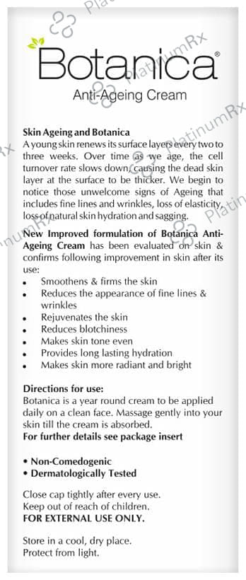 Botanica Anti Ageing Cream 50gm