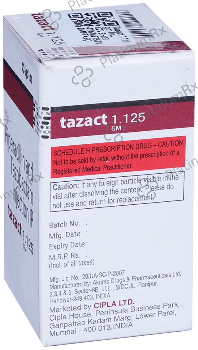 Tazact 1.125gm Injection 10ml