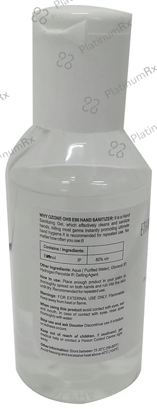 Ozone Ethanol Antiseptic Gel Hand Sanitizer 100 ml