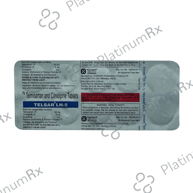 Telsar LN 5/40mg Tablet 10s