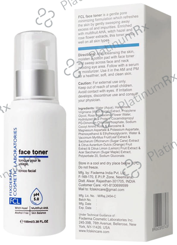 Fixderma Cosmetic Laboratories Face Toner 100ml