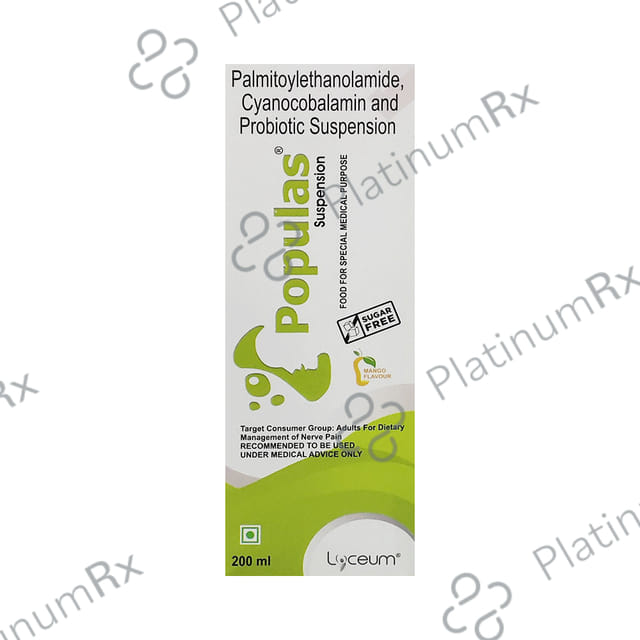 Populas Oral Suspension Sugar Free