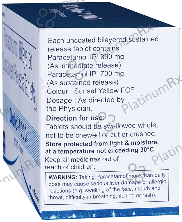 Dolo 1000mg Tablet 10s