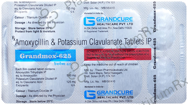 Grandmox 625 Tablet