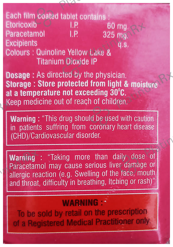 Etoskel P 60/325mg Tablet 10s