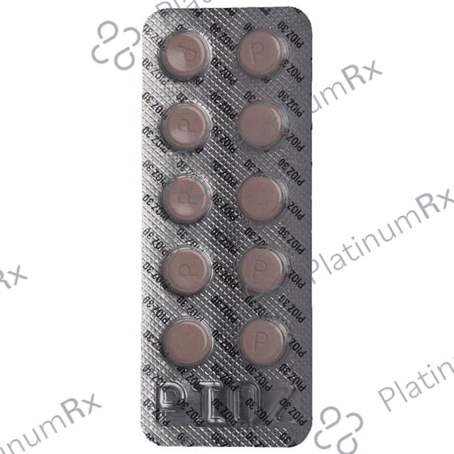 Pioz 30mg Tablet 10s