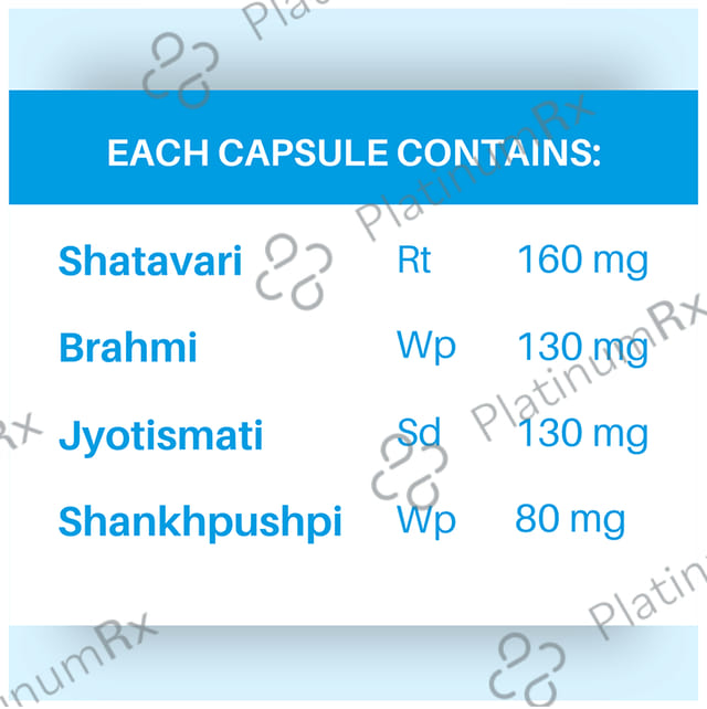 Cureayu No Stress Ayurvedic Capsule - For Improved Mental Health - Natural Stress Reliever - Calms Mind - Improves Anxiety & Depression - Potent Mood Enhancer - 100 % Herbal