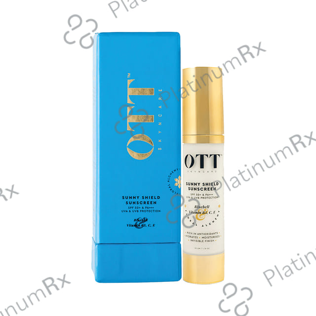 OTT Skyncare Sunny Shield Sunscreen SPF 50+ PA+++ Cream 50gm