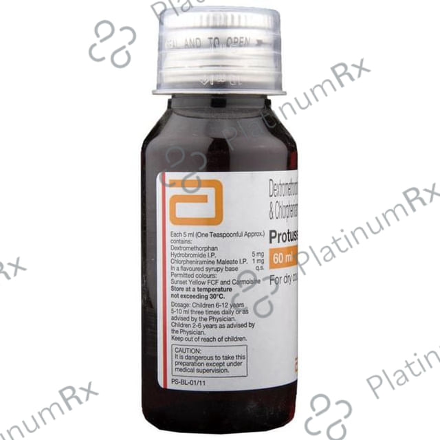 Protussa 1/5mg Cough Syrup 60ml