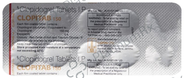 Clopitab 150mg Tablet 10s