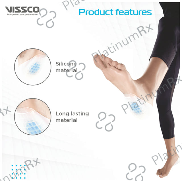 Vissco Core Heel Cushion with Blue Soft Gel 0726 Universal Blue